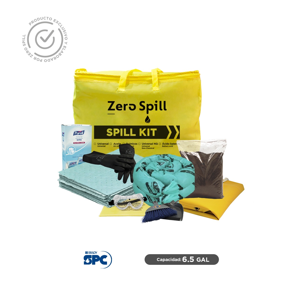 kit antiderrames para fluidos corporales 6