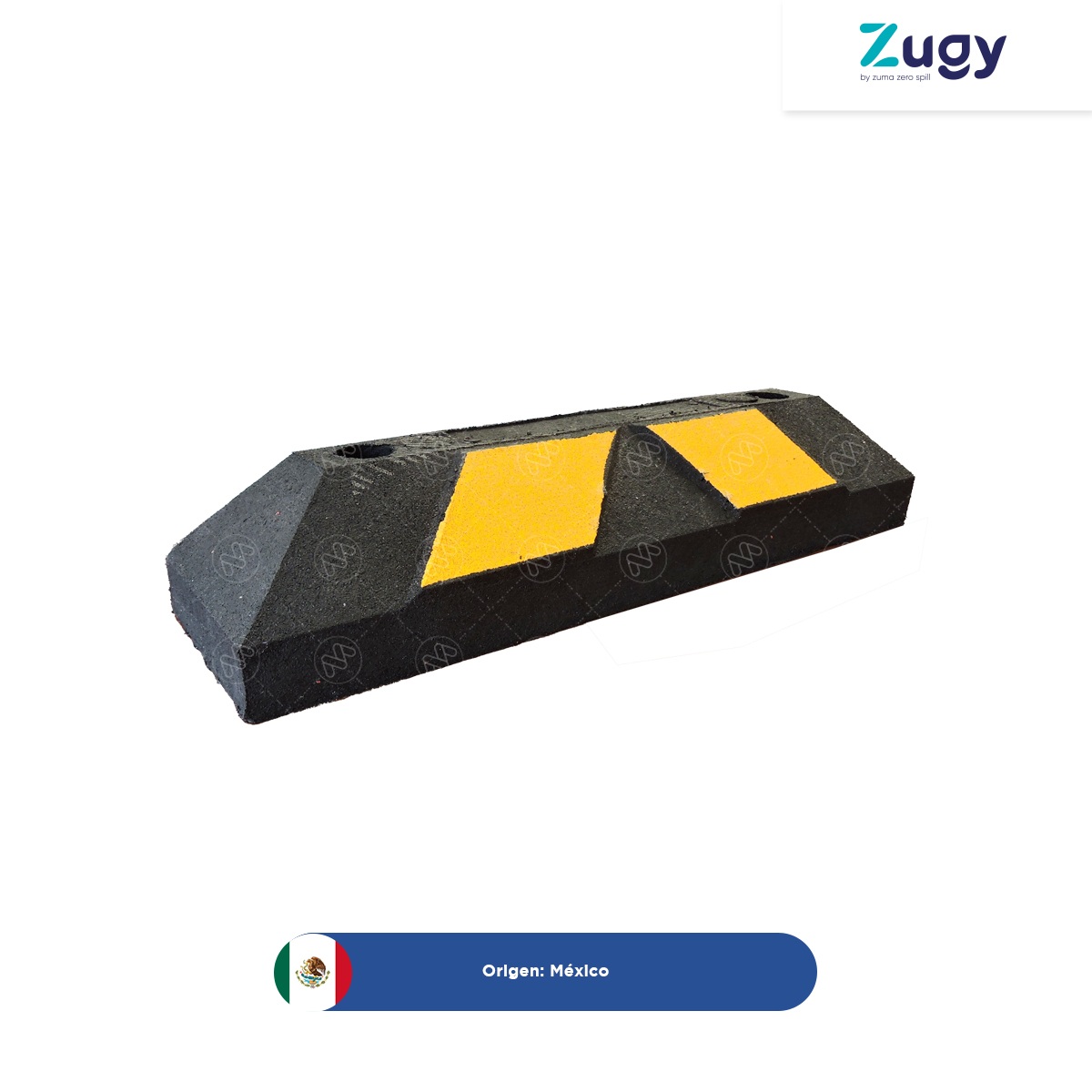 tope para estacionamiento zugy negro franjas amarillas 002